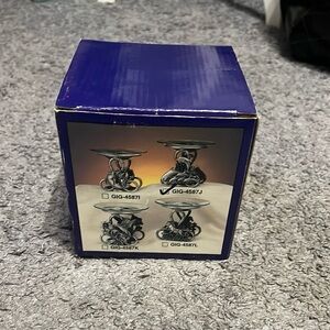 3/$15 Decorative Silver Candle Holder